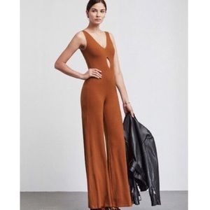 Reformation Nicosia jumpsuit, burnt orange XS